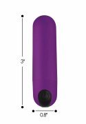 Bang! Mini wibrujący masażer punktowy Purple - kompaktowy, wodoodporny