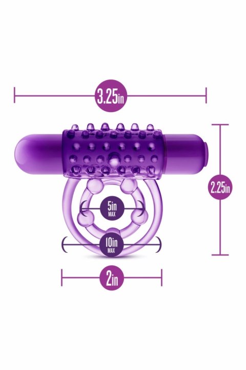 Blush Play With Me The Player - Podwojna Wibrująca Opaska Intymna, czarna