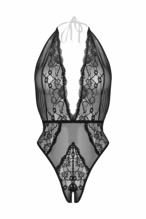 Body Obsessive Dina czarne koronkowe z wiązaniem na szyi L/XL