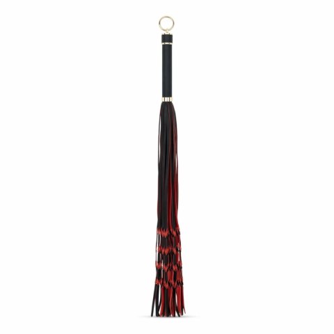 Fetish Collection Flogger 64 cm czerwono-czarny z rączką PU