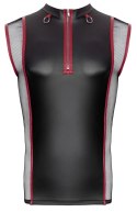 NEK Koszulka bez rękawow 2XL czarna z czerwonymi akcentami matowa