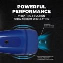 Pulsar Vibrobator Metallic Blue - System ssąco-wibracyjny, anatomiczny