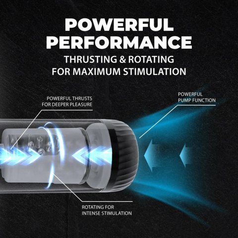 Shots StrokeMate Black - Automatyczna Pompa Prożniowa z Rotacją i Ruchem
