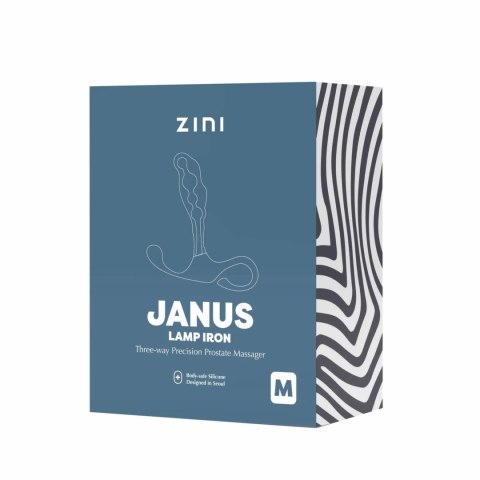 ZINI JANUS Lamp Iron M Bordeaux - anatomiczny masażer z metalu i silikonu