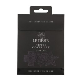 Bijoux Indiscrets Zestaw Ozdob na Ciało Czarny Krzyż Gwiazda Serce