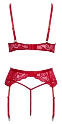 Cottelli Lingerie X-Mas Zestaw Bielizny Koronkowej L/XL Czerwony
