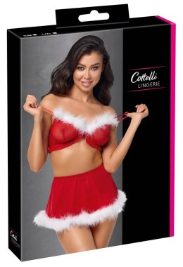 Cottelli Lingerie X-Mas komplet świąteczny 3-częściowy L/XL czerwony