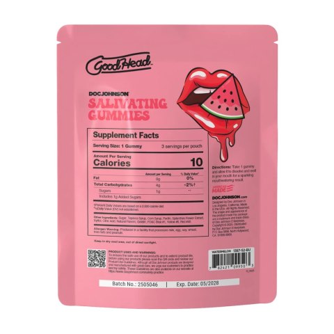 Doc Johnson Goodhead Żelki Arbuzowe 24 szt. 12g Odświeżające Smakowe
