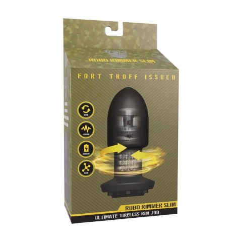 Doc Johnson Robo Rimmer Slim z pilotem bezprzewodowym czarny