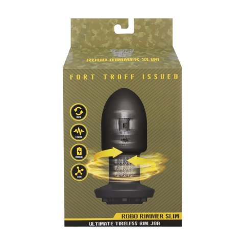 Doc Johnson Robo Rimmer Slim z pilotem bezprzewodowym czarny