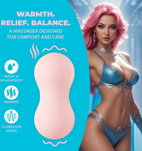 Loveline F1 Massager z Funkcją Wibracji i Podgrzewania Rożowy