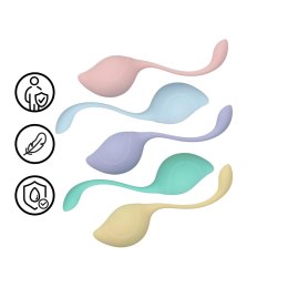 Loveline Pelvic Stem Kegel Kit zestaw kulek do ćwiczeń mięśni, 5 szt. Multicolor