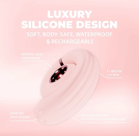 Loveline Perles Swirl Pink - zaawansowany system rotacyjny, silikonowy