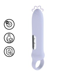 Loveline Vibrating Loop Grip Lawendowy - Kompaktowy masażer z uchwytem