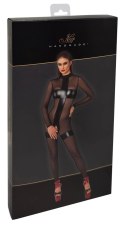 Noir Handmade Jumpsuit S czarny transparentny z powerwetlook