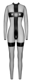 Noir Handmade Jumpsuit S czarny transparentny z powerwetlook