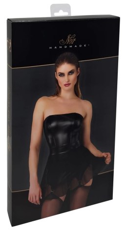 Noir Handmade Sukienka mini z szelkami L, czarny powerwetlook