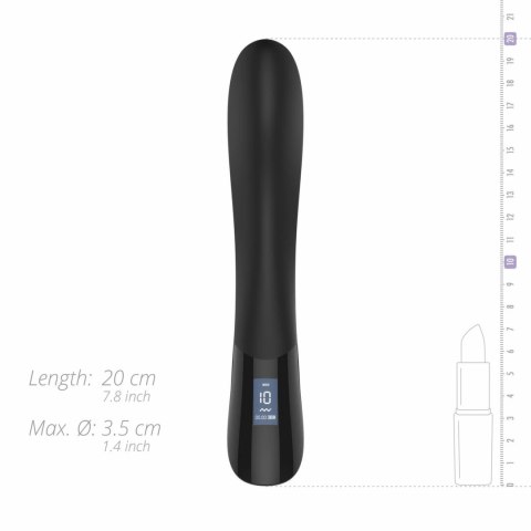 BLAQ Digital G-Spot - Wibrator z ekranem cyfrowym, czarny