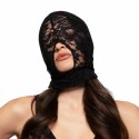 Bedroom Fantasies Mask Lace Black - Model z Otworem na Usta