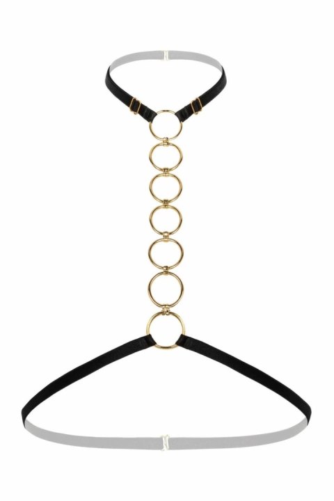 Bijoux Indiscrets Harness Bralette Body z łańcuszkiem, uniwersalny rozmiar