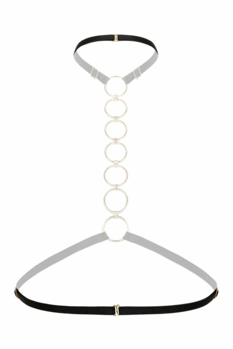 Bijoux Indiscrets Harness Bralette Body z łańcuszkiem, uniwersalny rozmiar