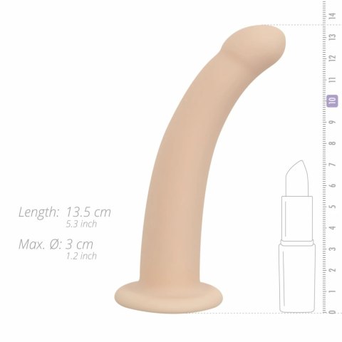 EasyToys Strap-On Model Curved z Regulowaną Uprzężą, Silikon, Czarny