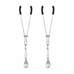 Rimba Srebrne klamry z perłami - regulowany system ozdobny