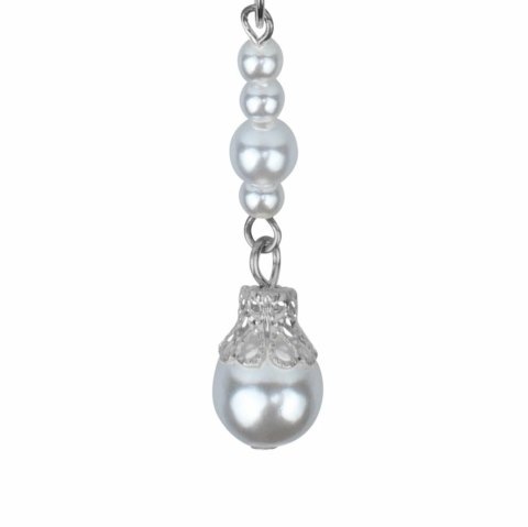 Rimba Srebrne klamry z perłami - regulowany system ozdobny