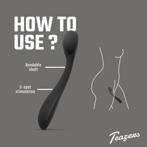 Teazers G-spot Vibrator model elastyczny wodoodporny 5 trybow