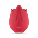 Teazers Rose Model - Wibrujący Symulator z Funkcją Licking, Czerwony
