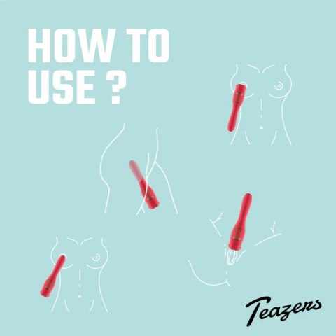 Teazers VibeLick - dwustronny model z funkcją ruchomego języczka, fioletowy