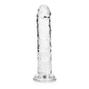 RealRock CRYSTAL CLEAR - Model z przyssawką 14,5 cm, transparentny