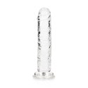 RealRock CRYSTAL CLEAR - Model z przyssawką 14,5 cm, transparentny