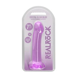RealRock Crystal Clear 17 cm - model z przyssawką, transparentny