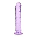 RealRock Crystal Clear 18 cm - model przezroczysty z przyssawką