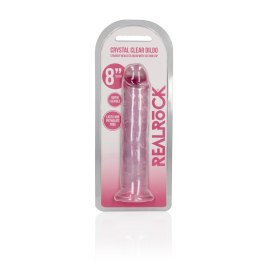 RealRock Crystal Clear 20 cm - model z przyssawką, przezroczysty