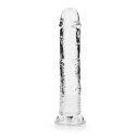 RealRock Crystal Clear 23 cm - Model z Przyssawką, Transparentny