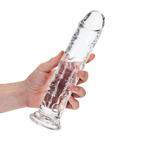 RealRock Crystal Clear 23 cm - Model z Przyssawką, Transparentny