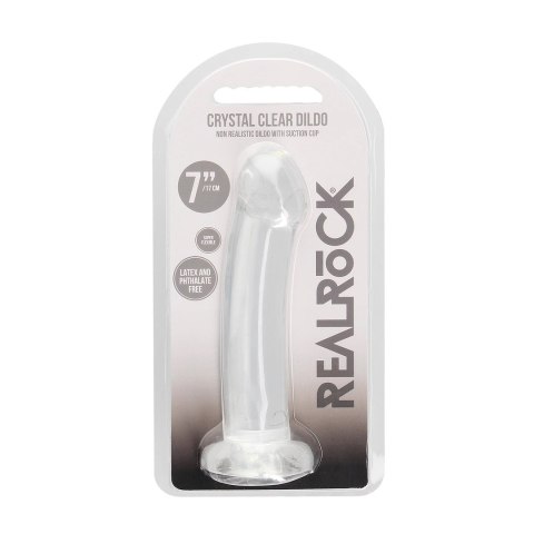 RealRock Crystal Clear Model 17 cm z przyssawką - transparentny