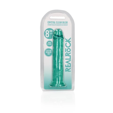 RealRock Crystal Clear model 20 cm z przyssawką - transparentny