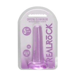 RealRock Crystal Clear model z przyssawką 13,5 cm - przezroczysty