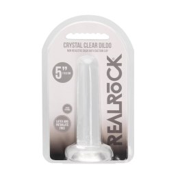 RealRock Crystal Clear model z przyssawką 13,5 cm - transparentny