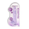 RealRock Crystal Clear model z przyssawką 21 cm transparentny