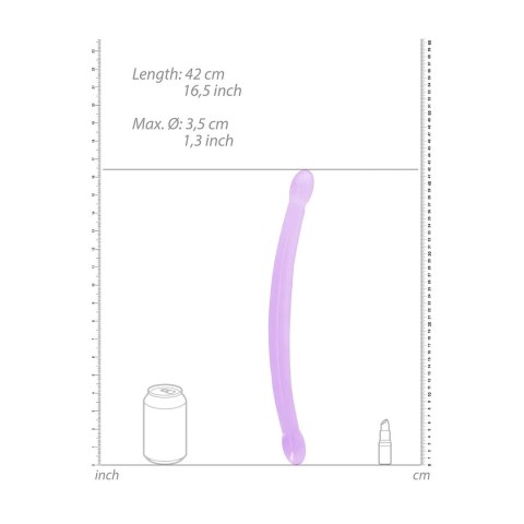 RealRock Crystal Clear podwojny model anatomiczny 42 cm przezroczysty