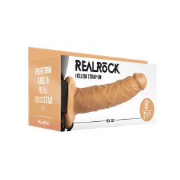 RealRock Hollow Strap-On 20,5 cm - System z regulowanym paskiem