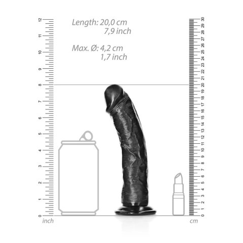 RealRock Model 18 cm z przyssawką - anatomiczny, elastyczny, beżowy