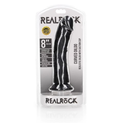 RealRock Model 20,5 cm z przyssawką - anatomiczny kształt, beżowy