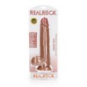 RealRock Model Prosty 28 cm - Akcesorium Intymne z Przyssawką i Anatomicznymi Wypukłościami