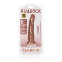 RealRock Model Slim 15,5 cm - elastyczny z przyssawką, kolor naturalny