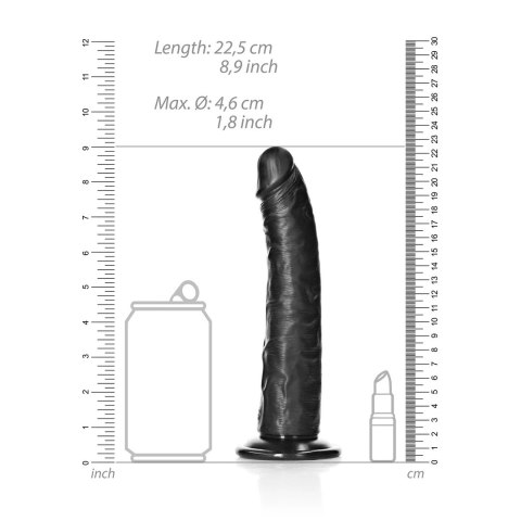 RealRock Model Slim 20,5 cm z przyssawką - smukła anatomiczna forma